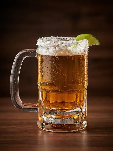 Chelada con limón y sal en Shory's Tacos JR