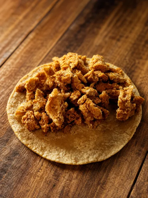 Taco de Chicharrón en Shory's Tacos JR