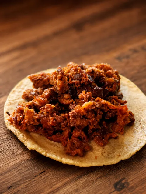 Taco de Longaniza en Shory's Tacos JR